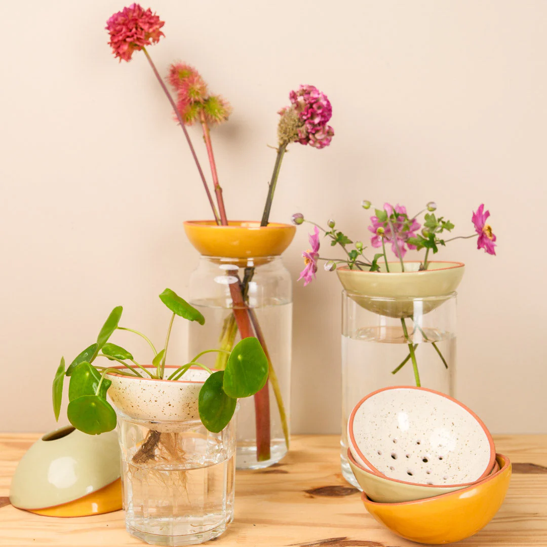 Bobèche Fleurs - Vert sauge - Image 4